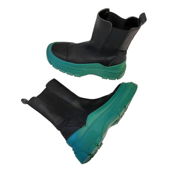 Mango Contrast Sole Chunky Chelsea Ankle Boots 40 - Picture 6 of 10